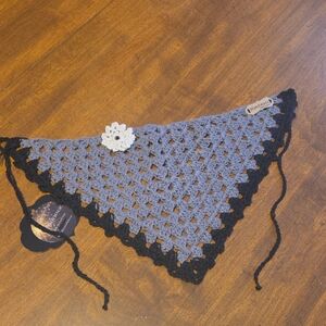 Handmade Crochet Triangle Scarf